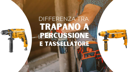 Che differenza c'è tra un trapano a percussione e un tassellatore?